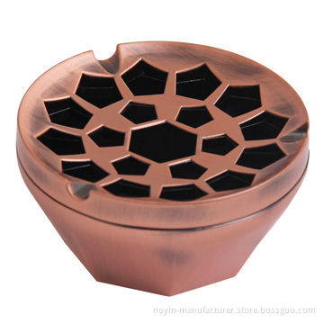 Metal ashtrays, zinc ally ashtray for home and hotel use, comes in various shapes, OEM/ODM welcome